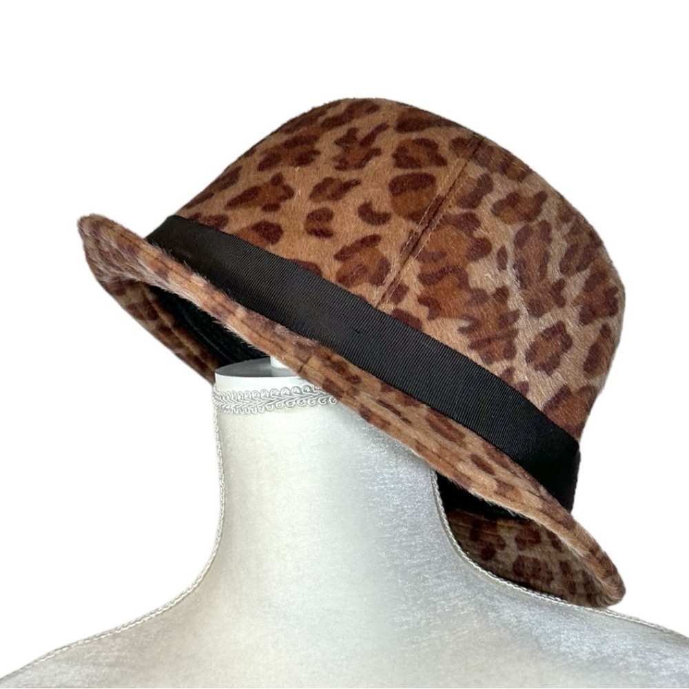 San Diego Hat Co- Leopard Print Hair Fedora - Picture 3 of 7